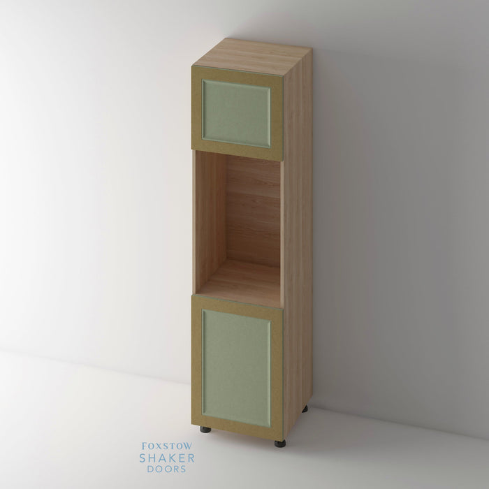 Bare, Shaker Ogee Kitchen Door and Roble Oak Cabinet