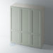 Painted 2 Panel Shaker Style Wardrobe Door with Ogee Mouldings for IKEA PAX