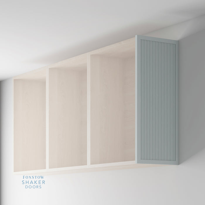 Painted, Slimline Reeded Shaker End Panel for HOWDENS