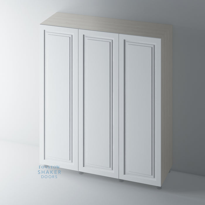 Primed Shaker Stepped Panel Wardrobe Doors for IKEA PAX