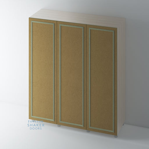 Bare Flat Panel Wardrobe Doors with Reed Moulding for IKEA PAX