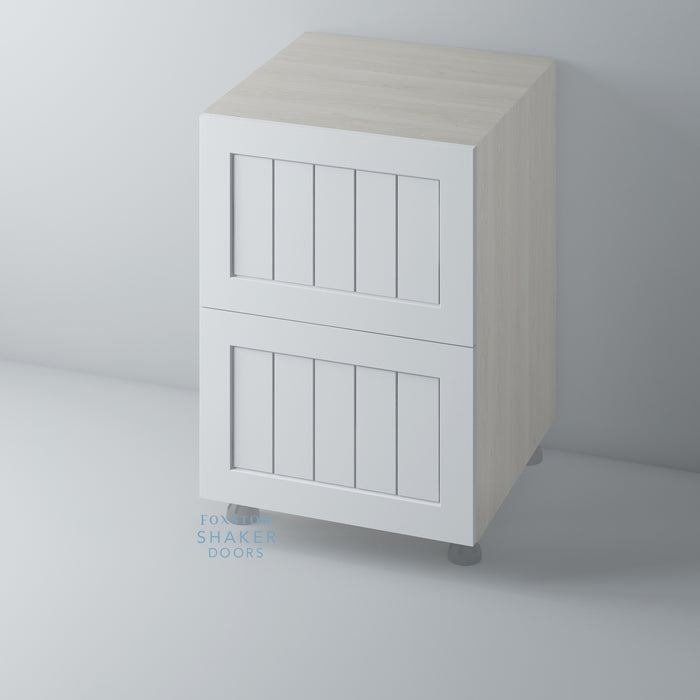 Primed Shaker Kitchen Drawer with Tongue & Groove Panel