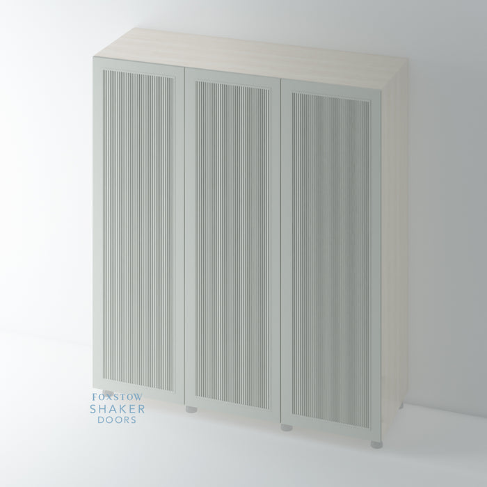Painted, Shaker Reeded Wardrobe Door for IKEA PAX