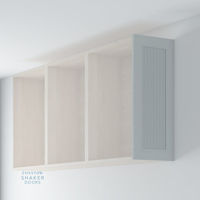 Painted, Reeded Shaker End Panel for IKEA METOD
