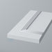 Detail: Primed Flat Kitchen End Panels with Reed Moulding for IKEA METOD
