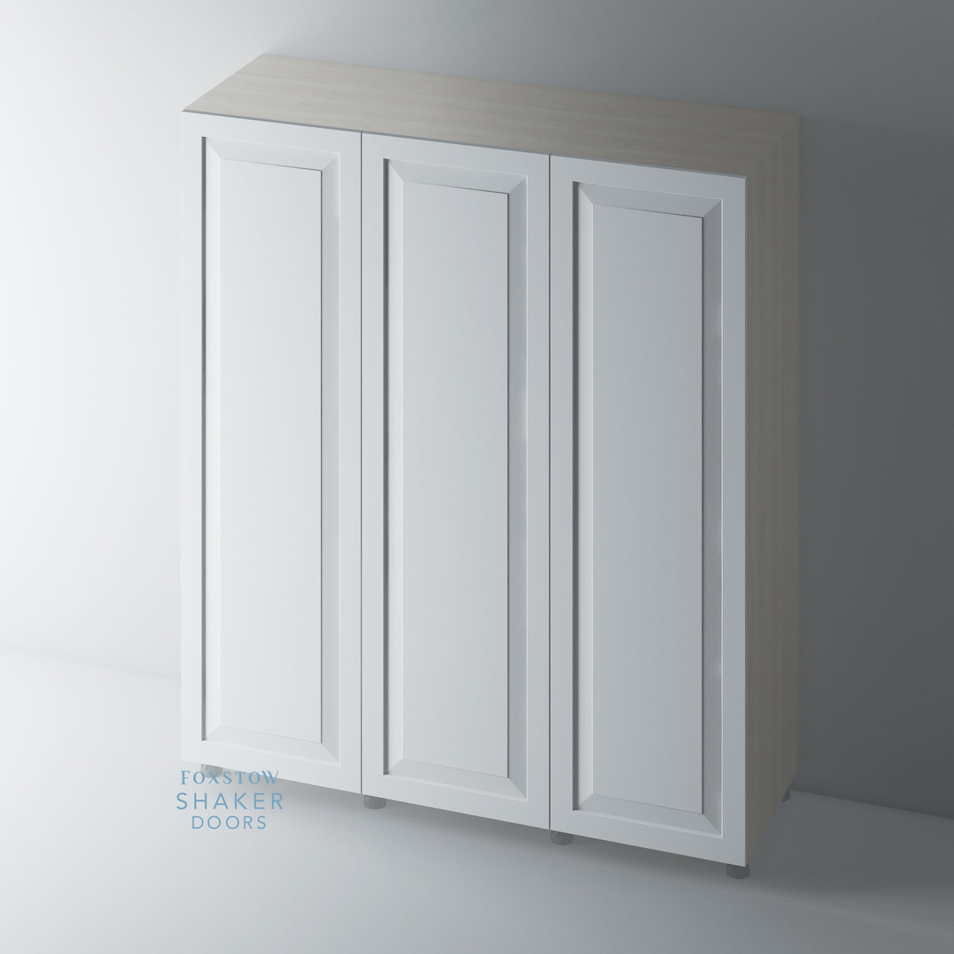 Primed Raised Panel Wardrobe Doors FOR IKEA PAX