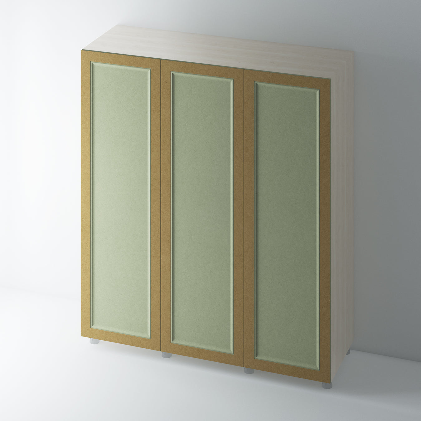 Bare Shaker Wardrobe with Ogee Mouldings