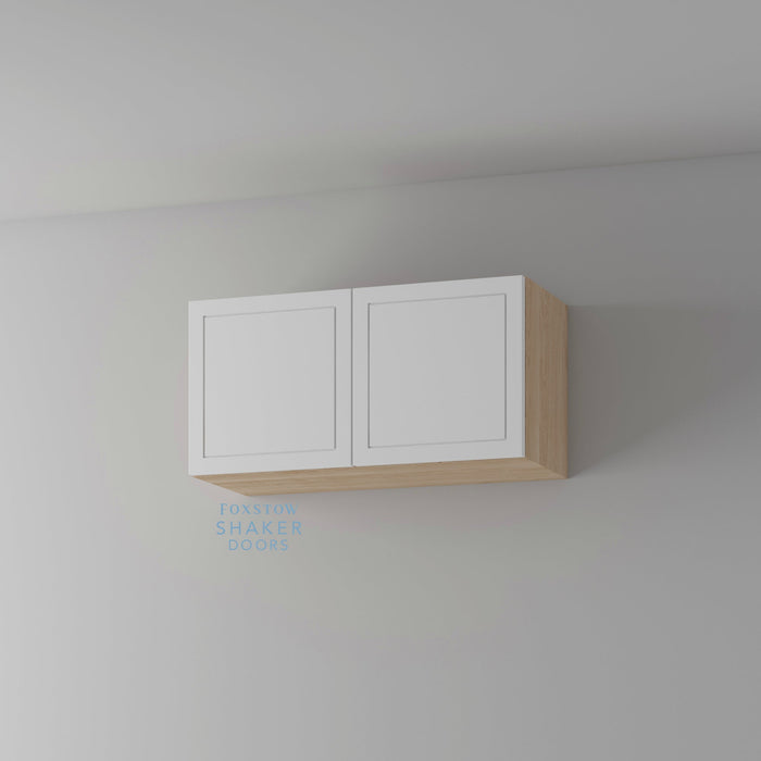 Primed, Imitation Frame Kitchen Door and Blanco Cabinet