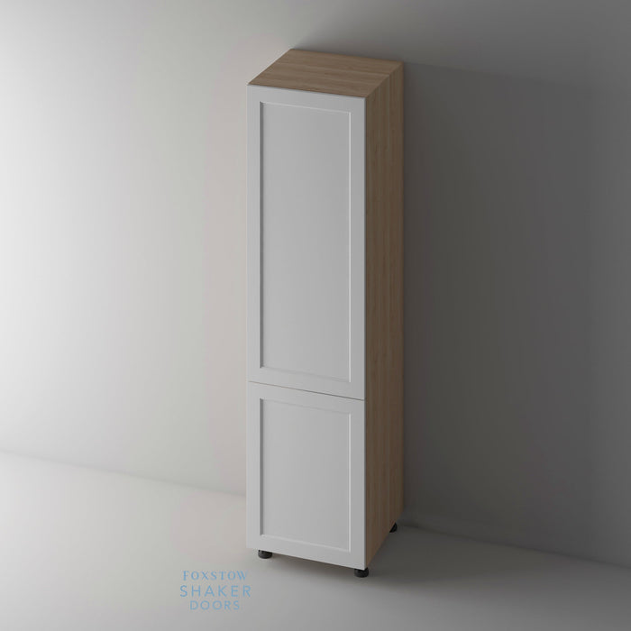 Primed, Shaker Ovolo Kitchen Door and Canaletto Cabinet