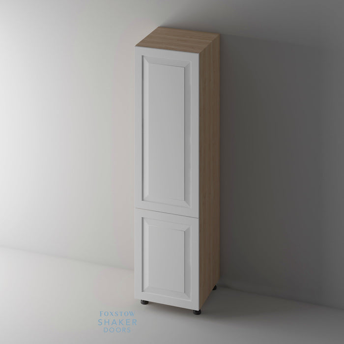 Primed, Shaker Raised Panel Kitchen Door and Blanco Cabinet