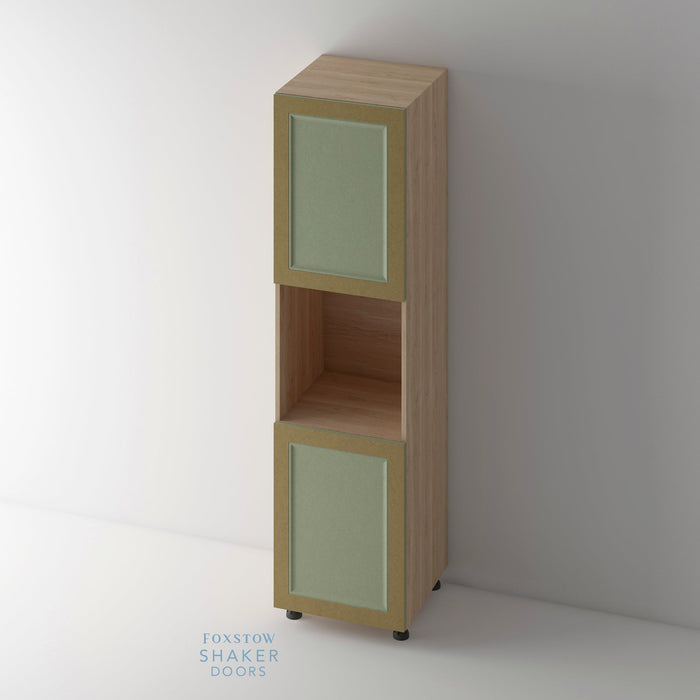 Bare, Shaker Ogee Kitchen Door and Hickory Cabinet