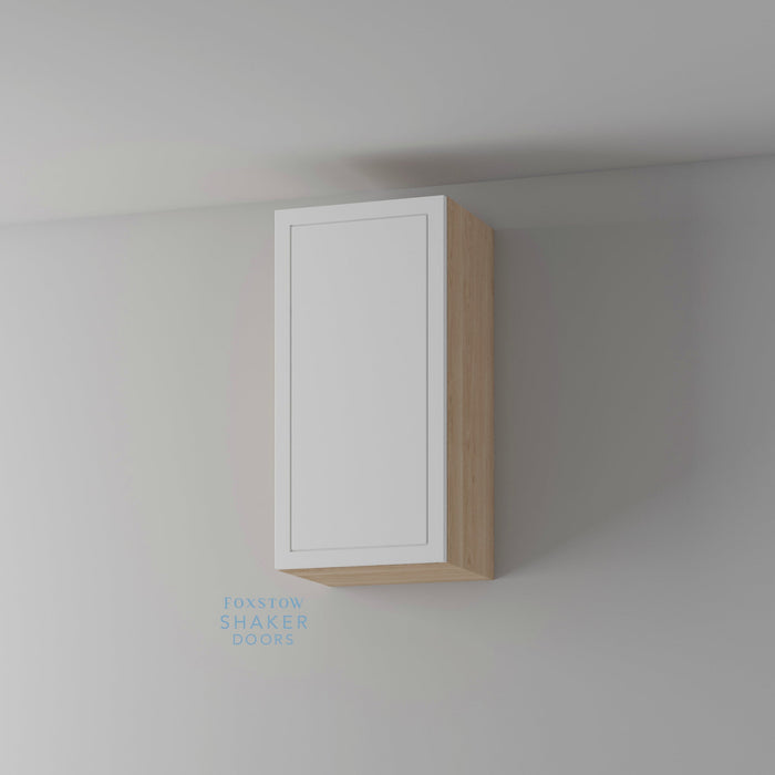 Primed, Imitation Frame Kitchen Door and Blanco Cabinet