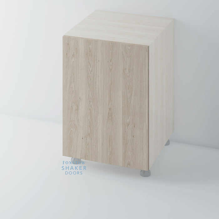 Oak Veneer Flat White Washed Kitchen Door for IKEA METOD