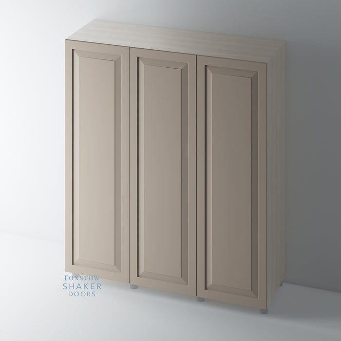 Painted, Raised Panel Shaker Single Panel Wardrobe Door