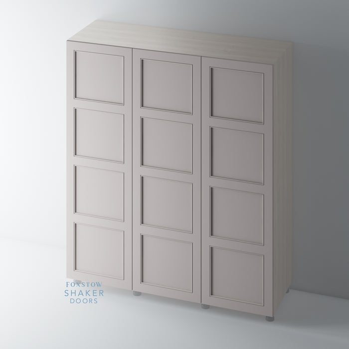Painted 4 Panel Shaker Staff Bead Wardrobe Doors for IKEA PAX