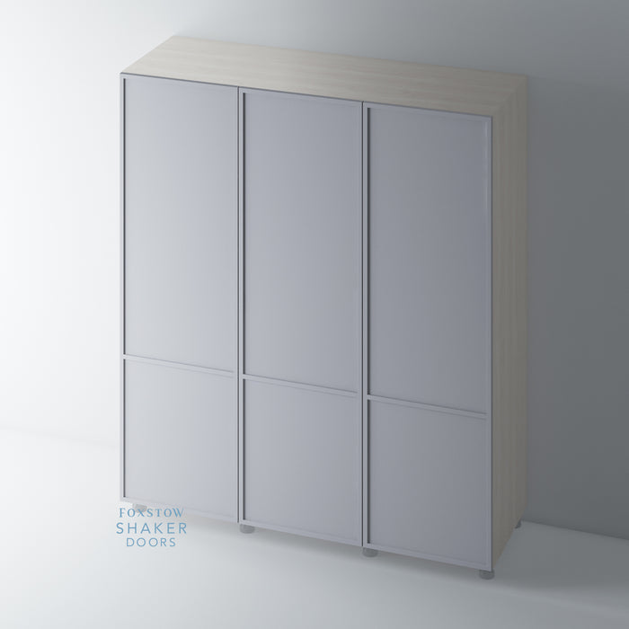 Painted 2 Panel Slimline Wardrobe Doors for IKEA PAX