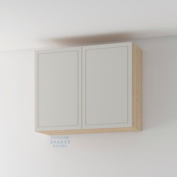 Painted, Imitation Frame Kitchen Door and Natural Oak Cabinet