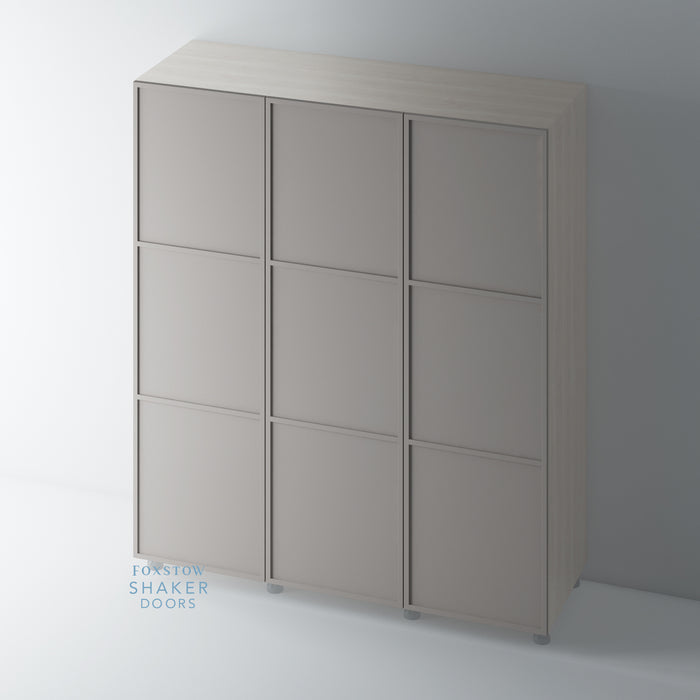 Painted 3 Panel Slimline Wardrobe Doors for IKEA PAX