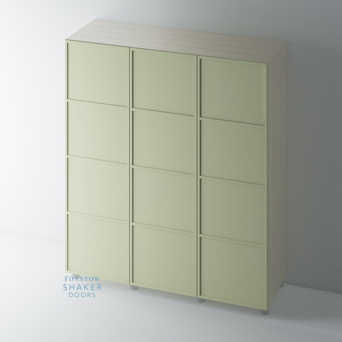 Painted 4 Panel Slimline Wardrobe Doors for IKEA PAX