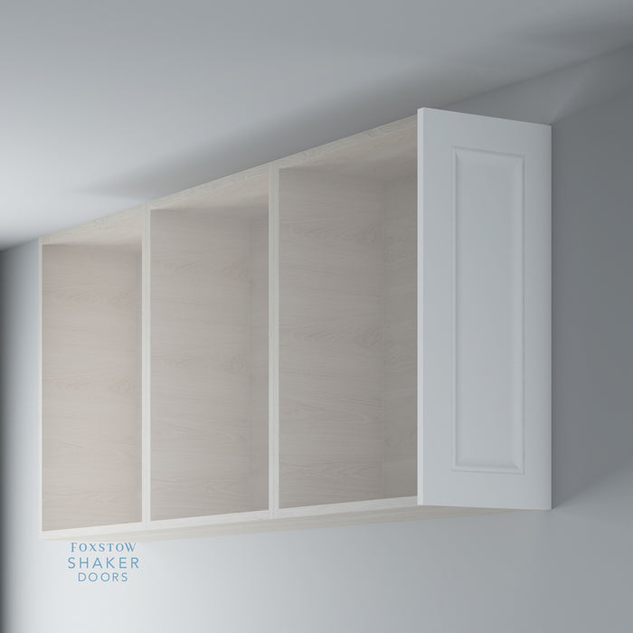Primed Shaker Kitchen Wall End Panels with Ogee Mouldings for IKEA METOD
