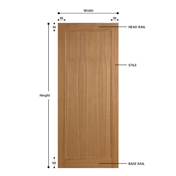 Single Panel Oak Shaker Door