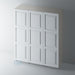 Primed 3 Panel Shaker Stepped Panel Wardrobe Doors for IKEA PAX