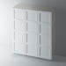 Primed 4 Panel Shaker Ogee Wardrobe for IKEA PAX