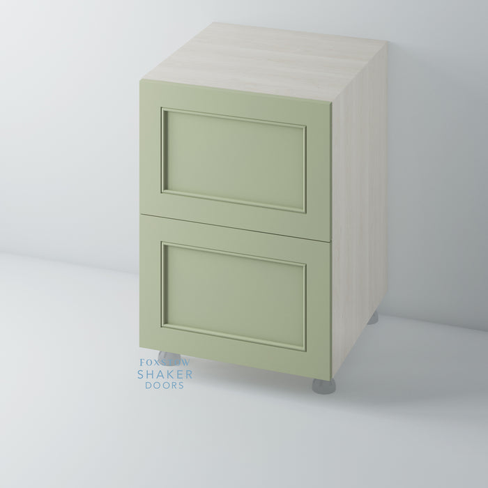 Painted Shaker Kitchen Drawer with Staff Bead Mouldings for IKEA METOD