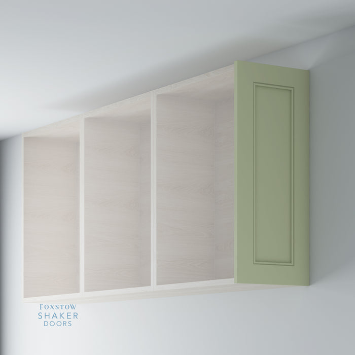 Painted Shaker Kitchen Wall End Panels With Staff Bead Moulding for IKEA METOD