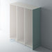 Painted Shaker Wardrobe End Panels with Ovolo Mouldings for IKEA PAX