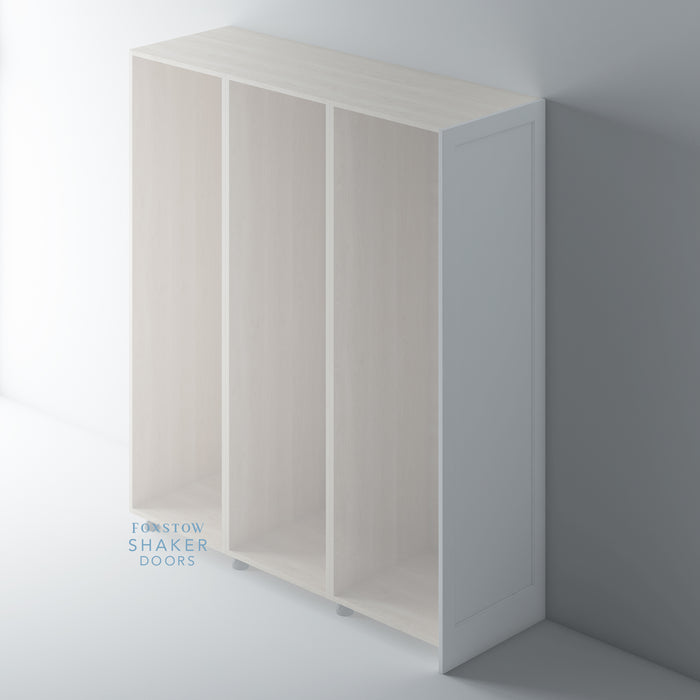 Tall Primed Shaker Kitchen End Panel with Ovolo Mouldings