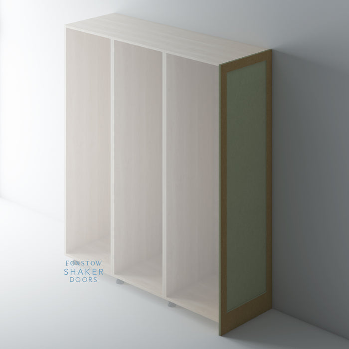 Bare Tall Shaker Kitchen End Panel with Ovolo Moulding for IKEA METOD