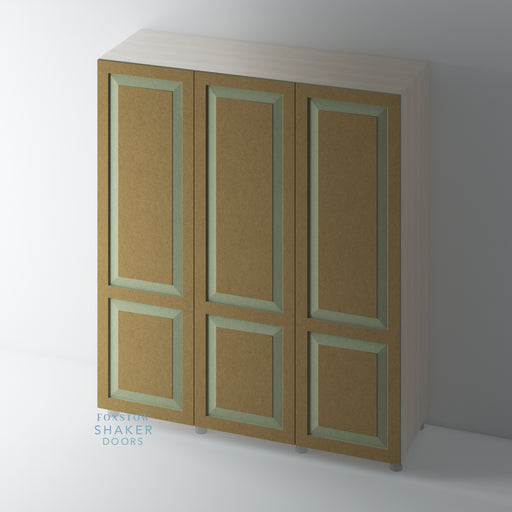 Bare 2 Panel Shaker Raised Panel Wardrobe Doors for IKEA PAX