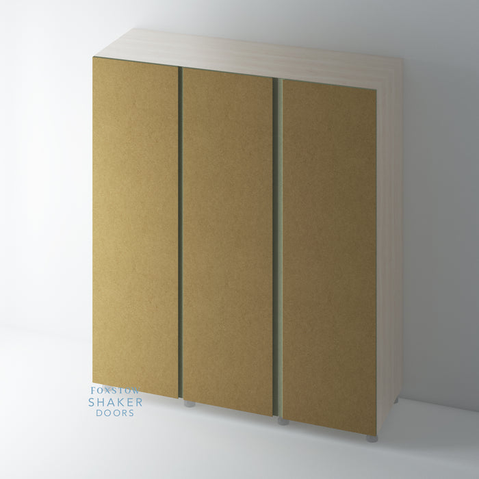 Bare Flat Panel J Groove Wardrobe Door for IKEA PAX