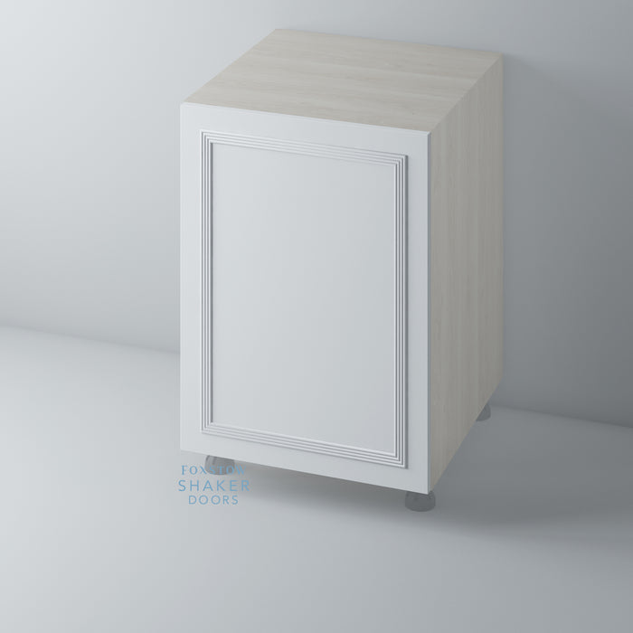 Primed Flat Panel Kitchen Door with Reed Moulding for IKEA METOD