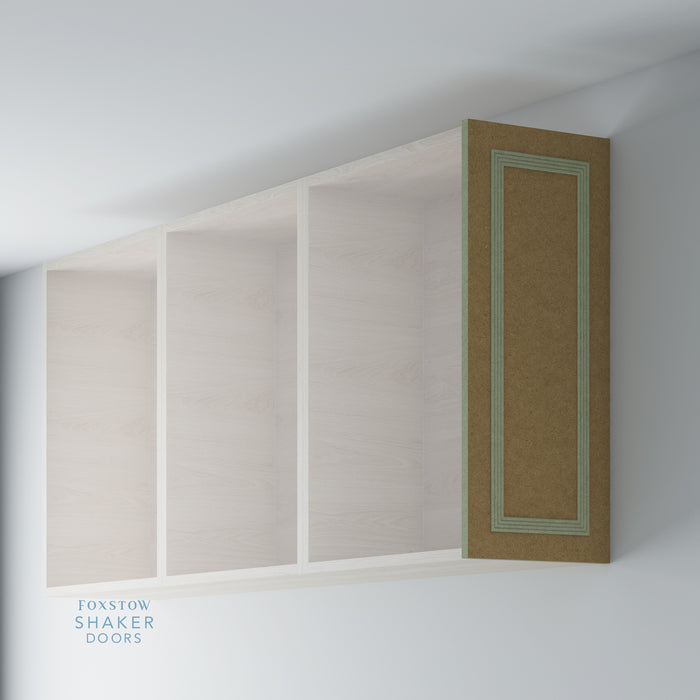 Bare, Flat End Panel with REED Mouldings