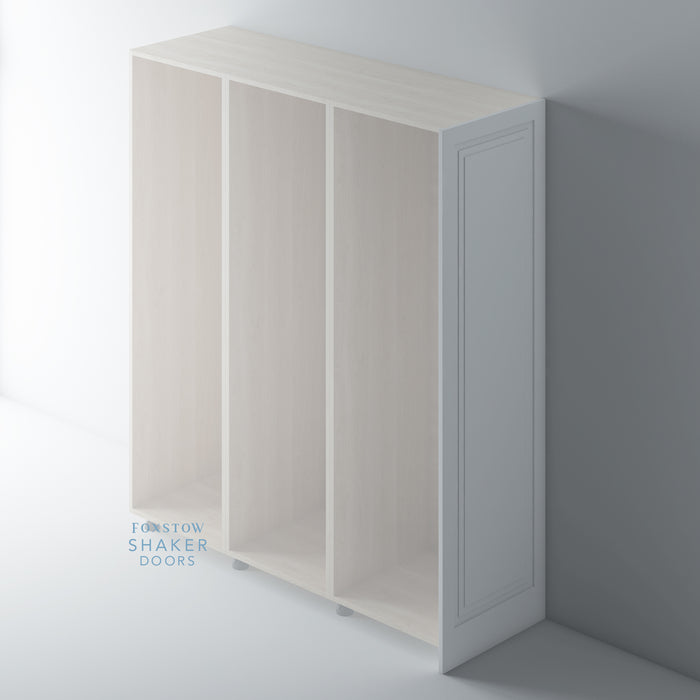 Primed Tall Shaker Stepped Panel End Panels for IKEA METOD
