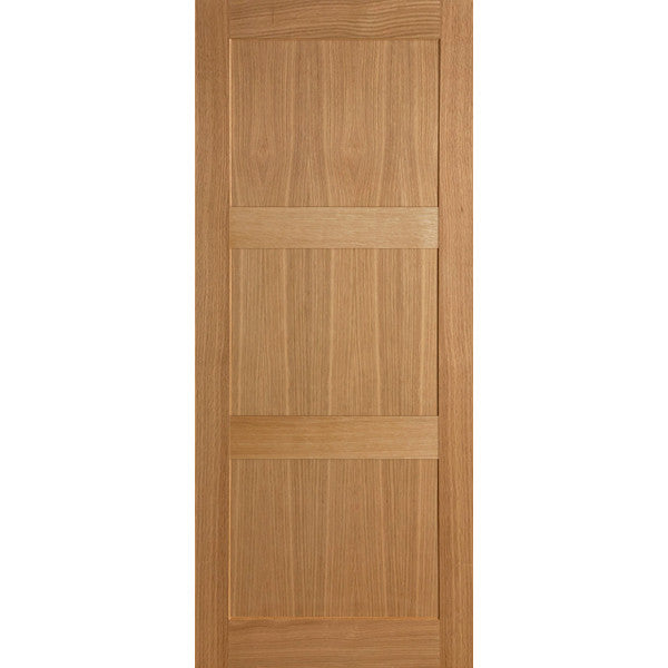 Internal door, interior door, solid oak, 3 panel door