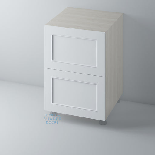 Primed Shaker Kitchen Drawer with Staff Bead Moulding for IKEA METOD