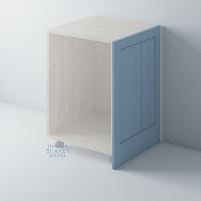 Painted Shaker Kitchen End Panels with Tongue & Groove Panels for IKEA METOD