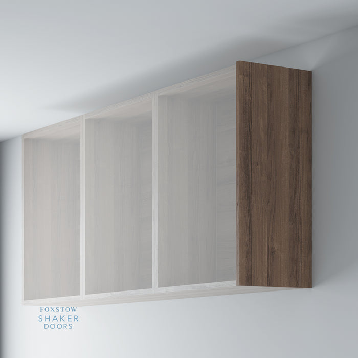 Walnut Veneer Flat Kitchen Wall End Panels for IKEA METOD