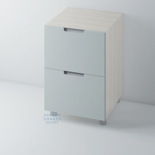 Painted Stop J Groove Kitchen Drawer with Stainless Steel Insert for IKEA METOD