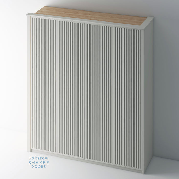 Painted, Slimline Shaker Reeded PAX Set